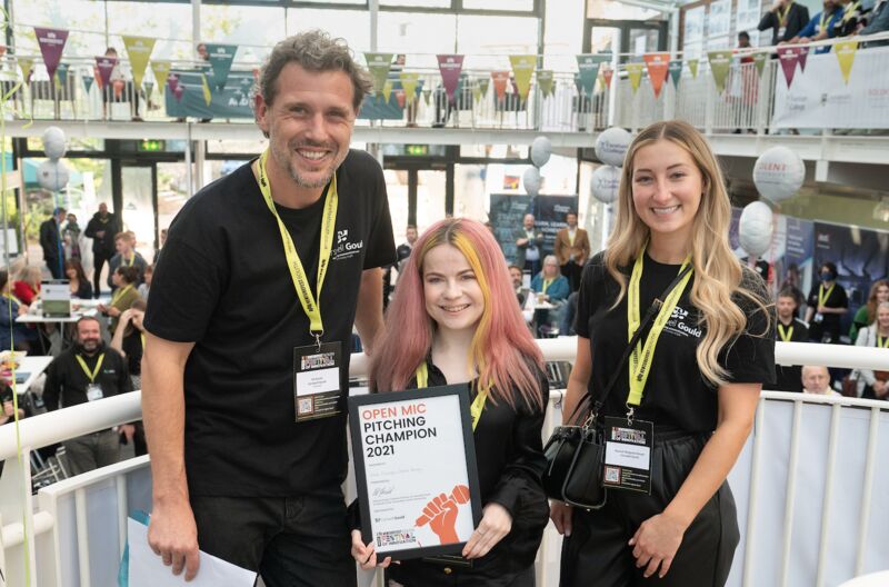 Venturefest South Open mic pitching competition winner 2021
