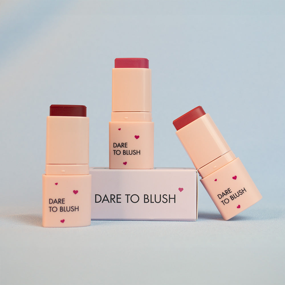 The opulent berry bundle: the Dare to Blush in shades Courageous Crimson, Bold Berry and Resilient Rosé